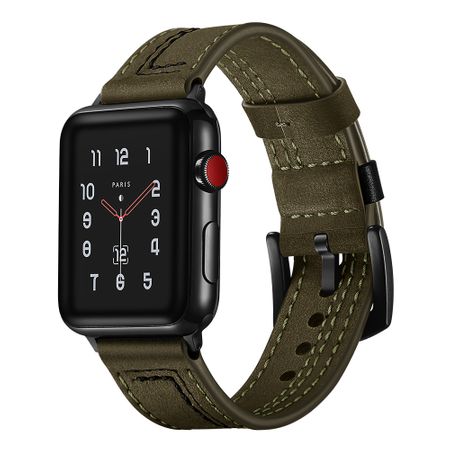 Curea piele pentru Apple Watch 1,2,3,4, 38/40 mm, Premium Leather AHA STYLE