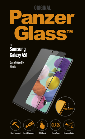 Folie de sticla Samsung Galaxy A51 , negru, CF PanzerGlass