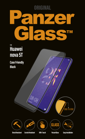 Folie de sticla Huawei nova 5T negru , CF PanzerGlass 
