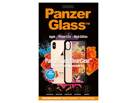 Carcasa de sticla iPhone X/Xs Black Edition PanzerGlass