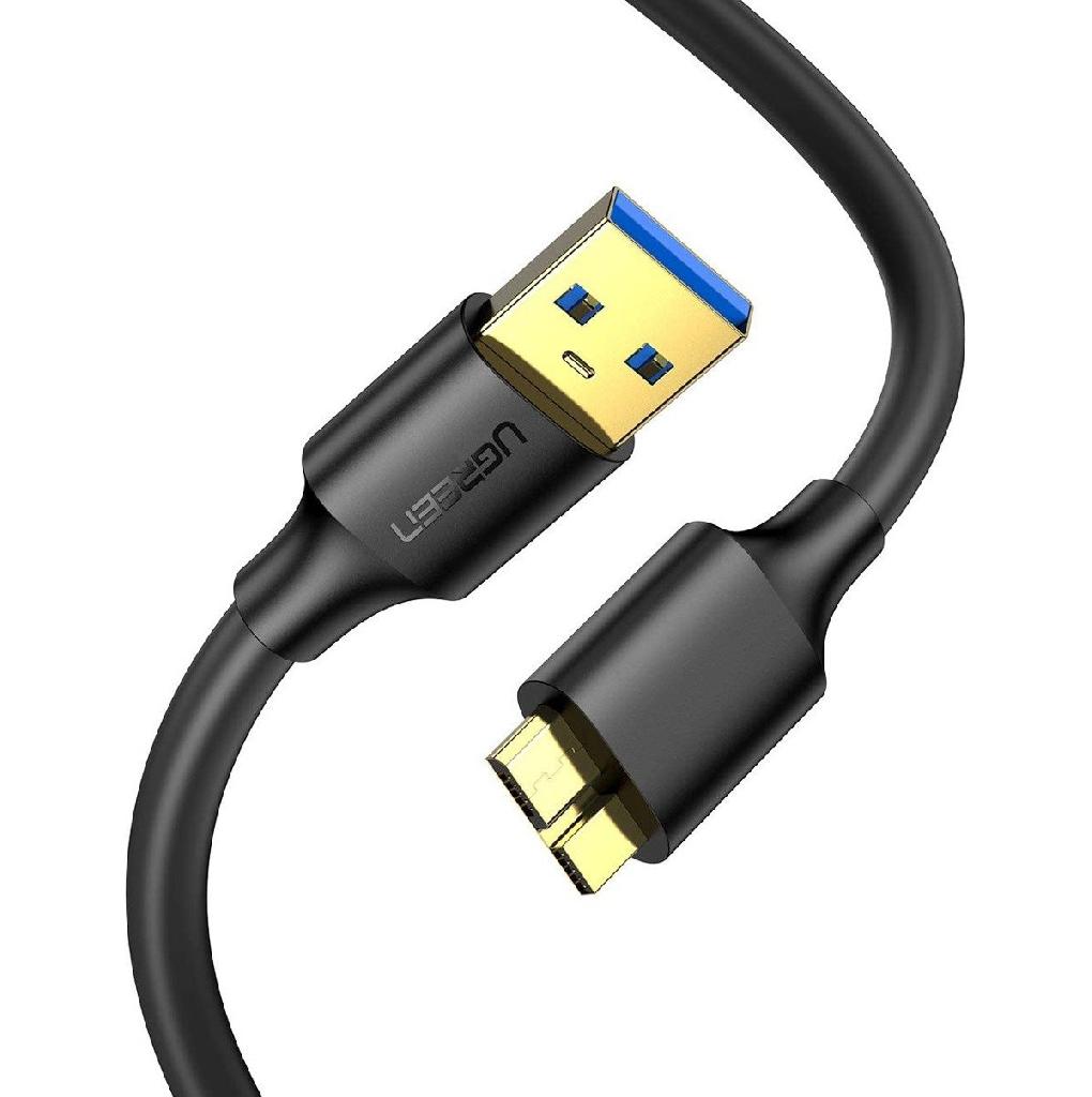 Cablu Date Ugreen US130 USB 3.0 A Male To Micro USB 3.1 Male  0.5m Negru