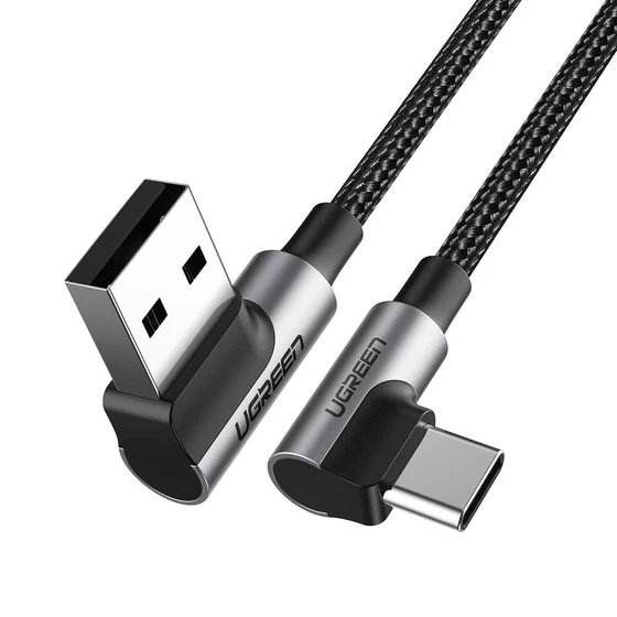Cablu Date Angled Type-C Male To Angled USB 2.0 A Male 1m UGREEN