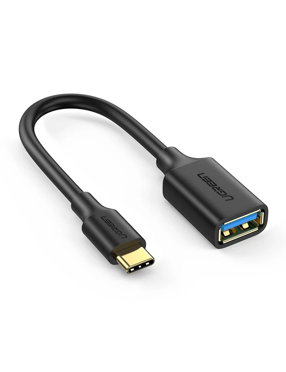Cablu OTG Ugreen US154 USB-C Male To USB 3.0 A Female 0.7m Negru