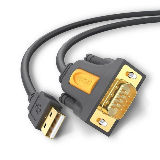 Cablu Universal Ugreen CR104 USB 2.0 A To DB9 RS-232 Male RS-232 1m Negru