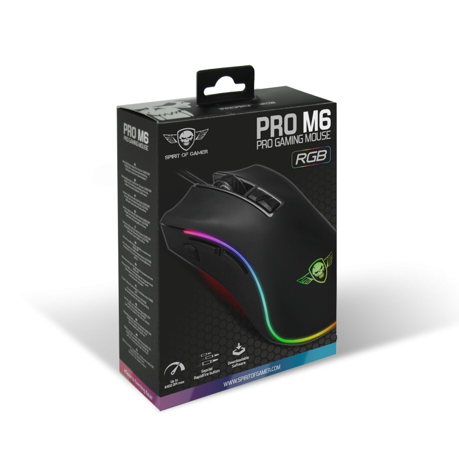 Mouse Spirit of Gamer Pro-M6 RGB Gaming 