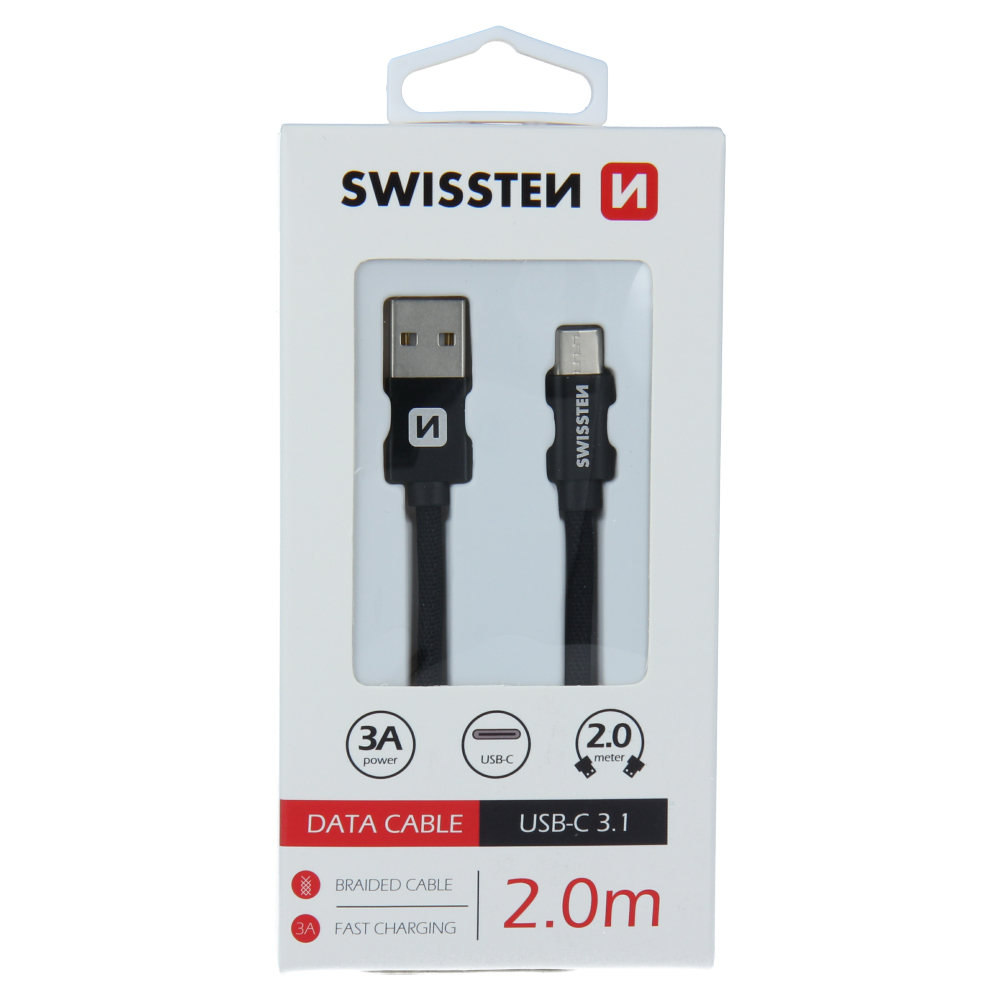 Cablu de date USB la USB Type-C 2m SWISSTEN