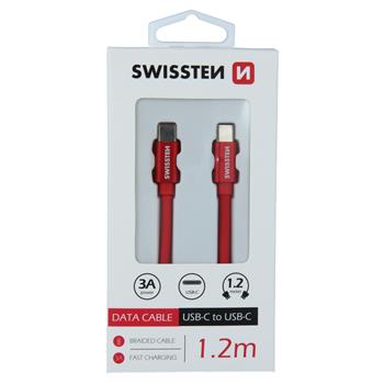 Cablu de date USB Type-C la USB Type-C 1.2m SWISSTEN