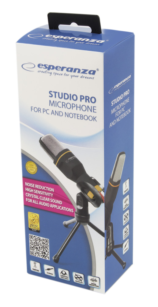 Microfon Studio Pro pentru computer și notebook Esperanza
