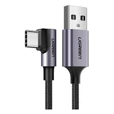 Cablu incarcare si date USB la USB TypeC 3A unghi 90 grade, 3m UGREEN 