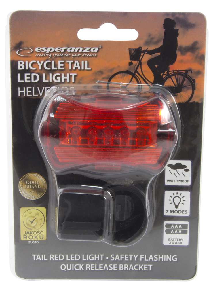 Stop pentru bicigleta cu 5 LED-uri Helvetios ESPERANZA