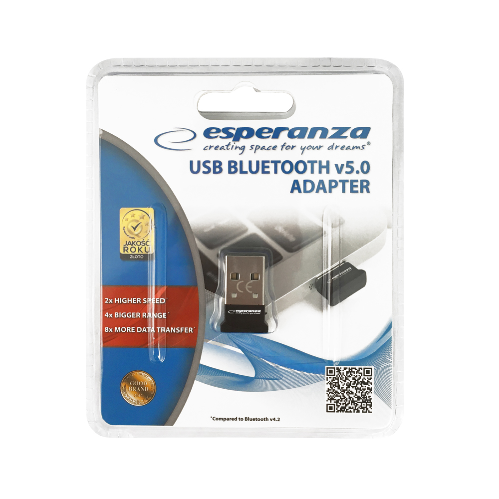 Adaptor Bluetooth Dongle V.5.0 ESPERANZA
