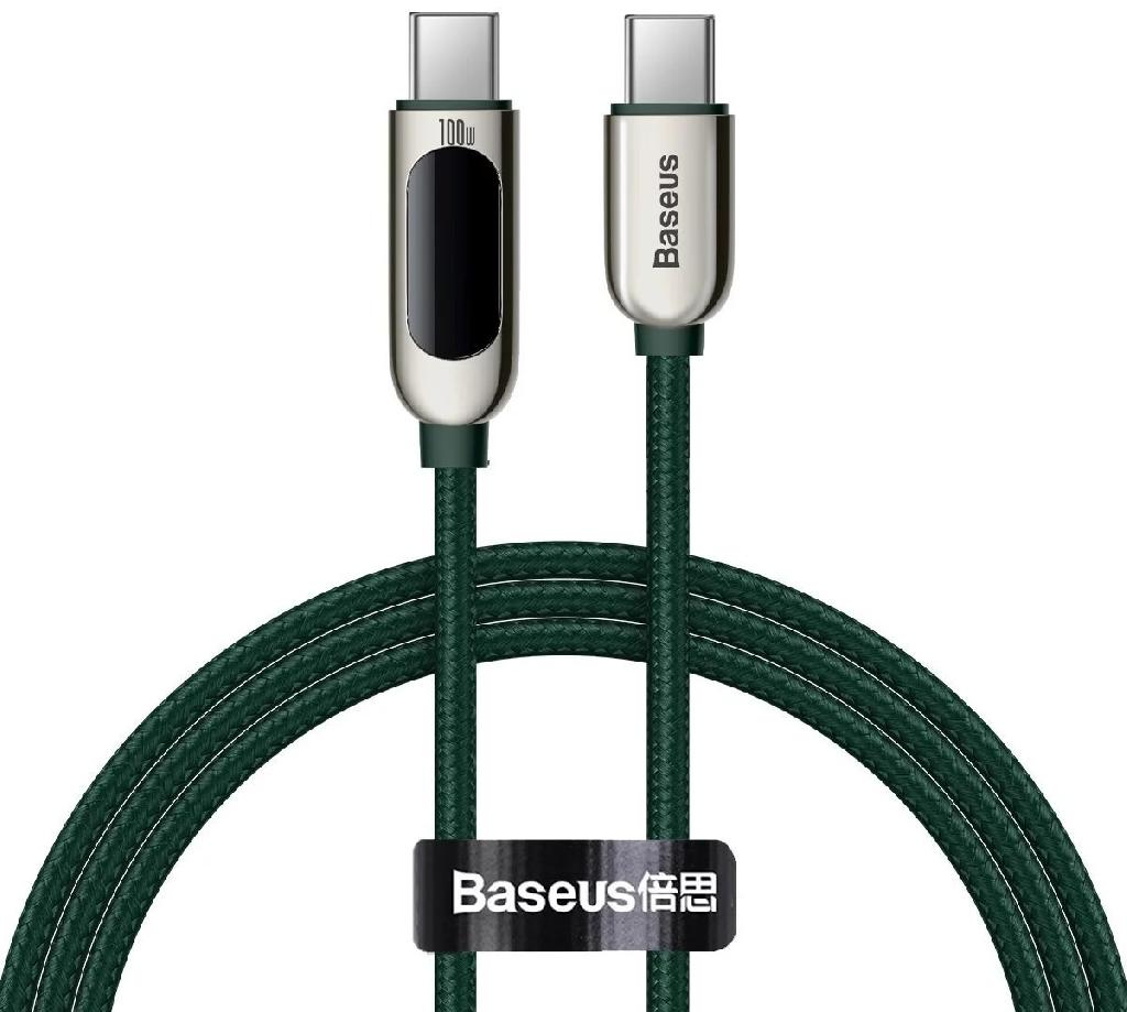 Cablu date si Incarcare 100W cu Display Type-C la USB Type-C BASEUS 