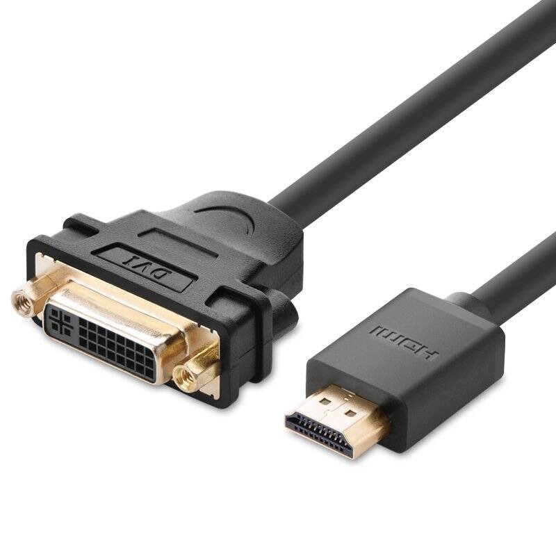 Cablu video HDMI (T) la DVI (24+5) (M),FHD,0.2m UGREEN