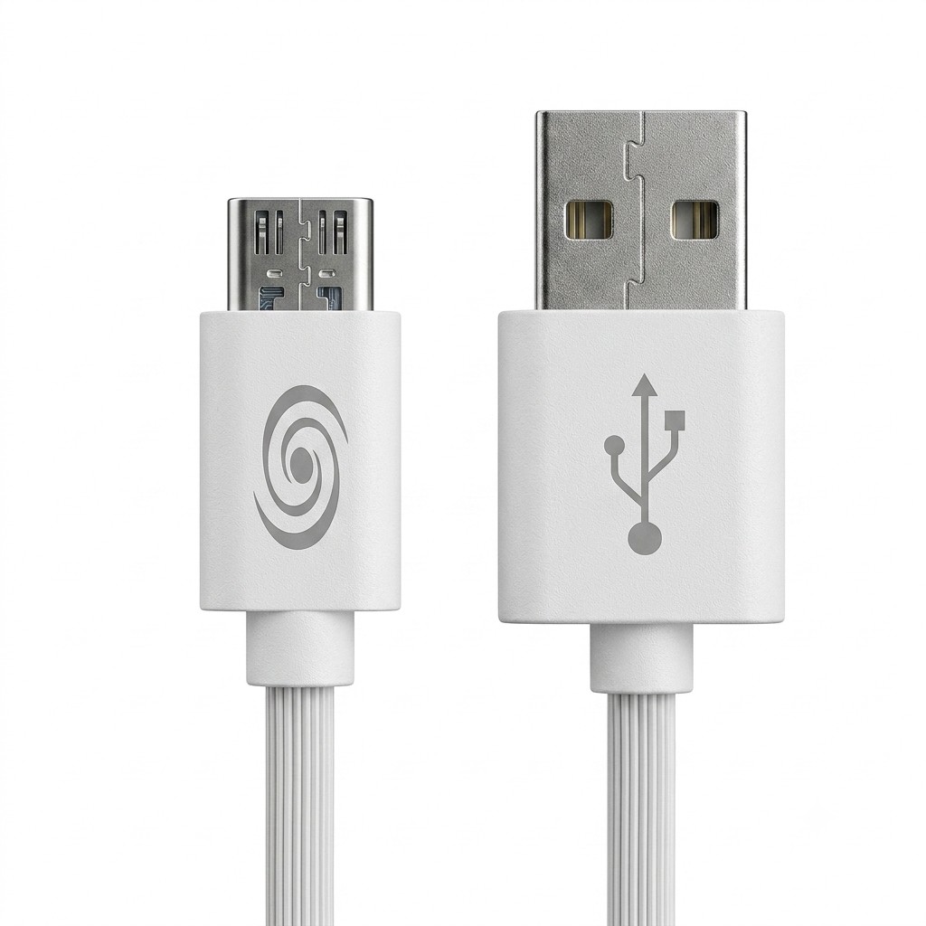 Cablu de date si incarcare USB-A la TypeC, 5A,1m, alb FONEX 