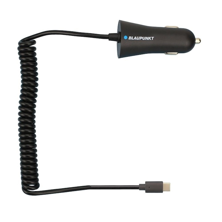 Incarcator auto cu cablu TypeC, 2.4V, BLAUPUNKT