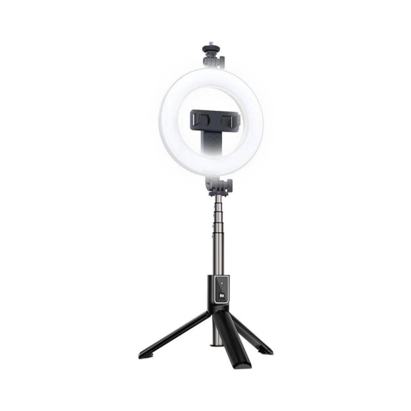 Selfie stick, trepied, suport de telefon cu lampa inelara LED XO SS12