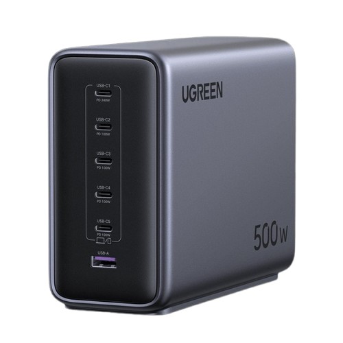 Incarcator retea GaN 500W, 5xTypeC si 1xUSB-A, QC3.0, PD3.1 UGREEN 55550