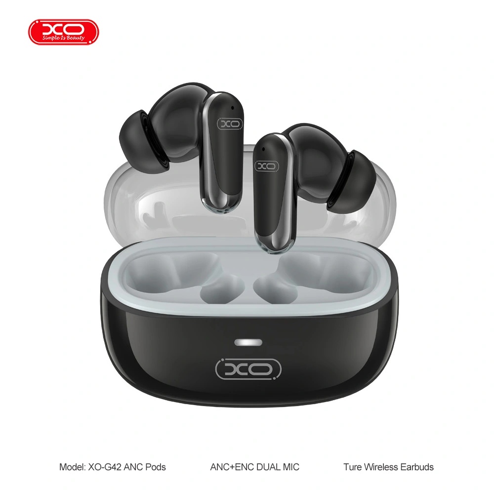 Casti wireless bluetooth® V6.0, in ear, TWS, ANC +ENC, negre XO G42
