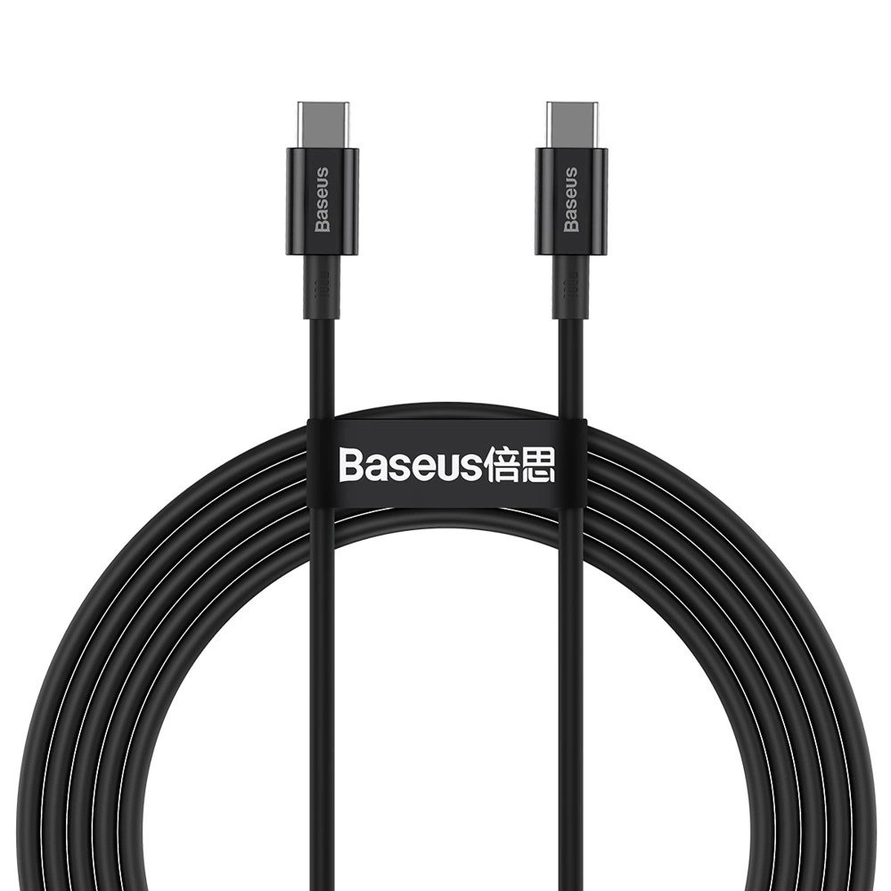 Cablu alimentare USB Type-C la TypeC, 100W, 2m, Seria Superior BASEUS 