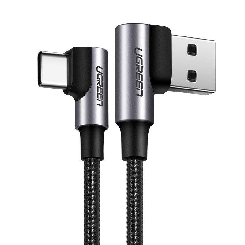 Cablu alimentare si date USB-A la Type-C, 3A, unghi 90°, 1m US176 UGREEN 