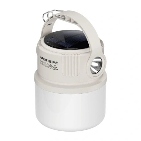 Lapa de camping, 300LM, IP43, incarcare solara SUPERFIRE T22
