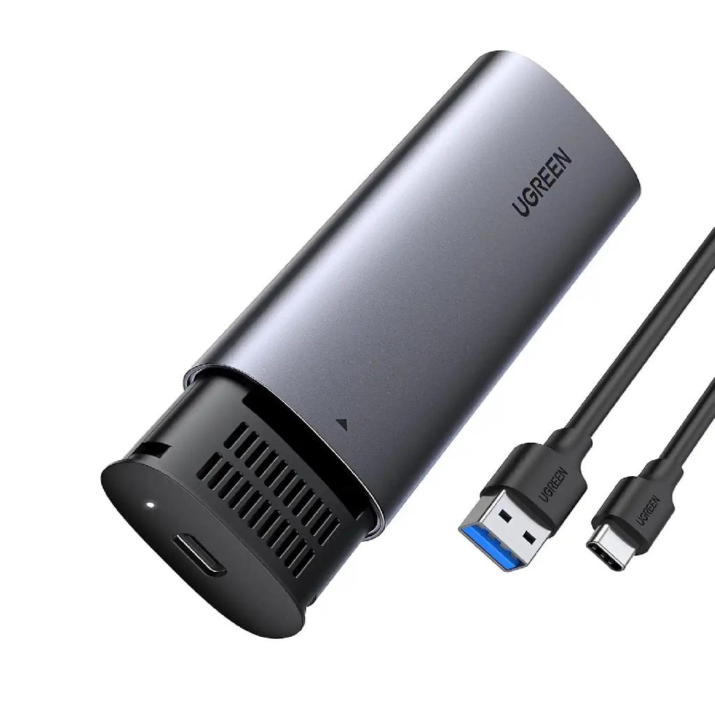 Rack extern pt SSD M.2 NGFF SATA compatibil cu form factor 2280/2260/2242/2230,cablu Type-C la USB-A, CM400 UGREEN 