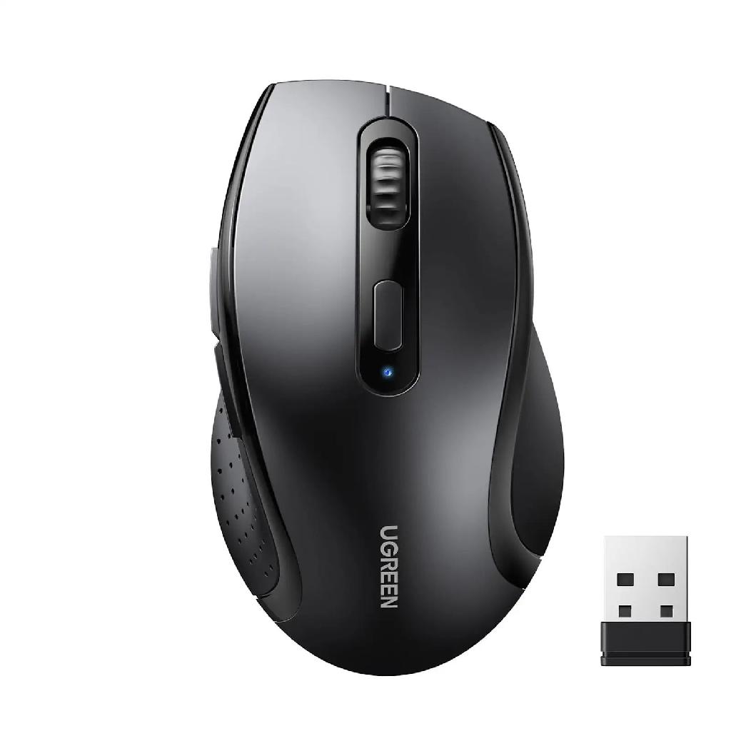 Mouse wireless, 2.4GHz, optic, 3/1 butoane/scroll, 1600dpi, cu baterii AAA, negru, M511 UGREEN 