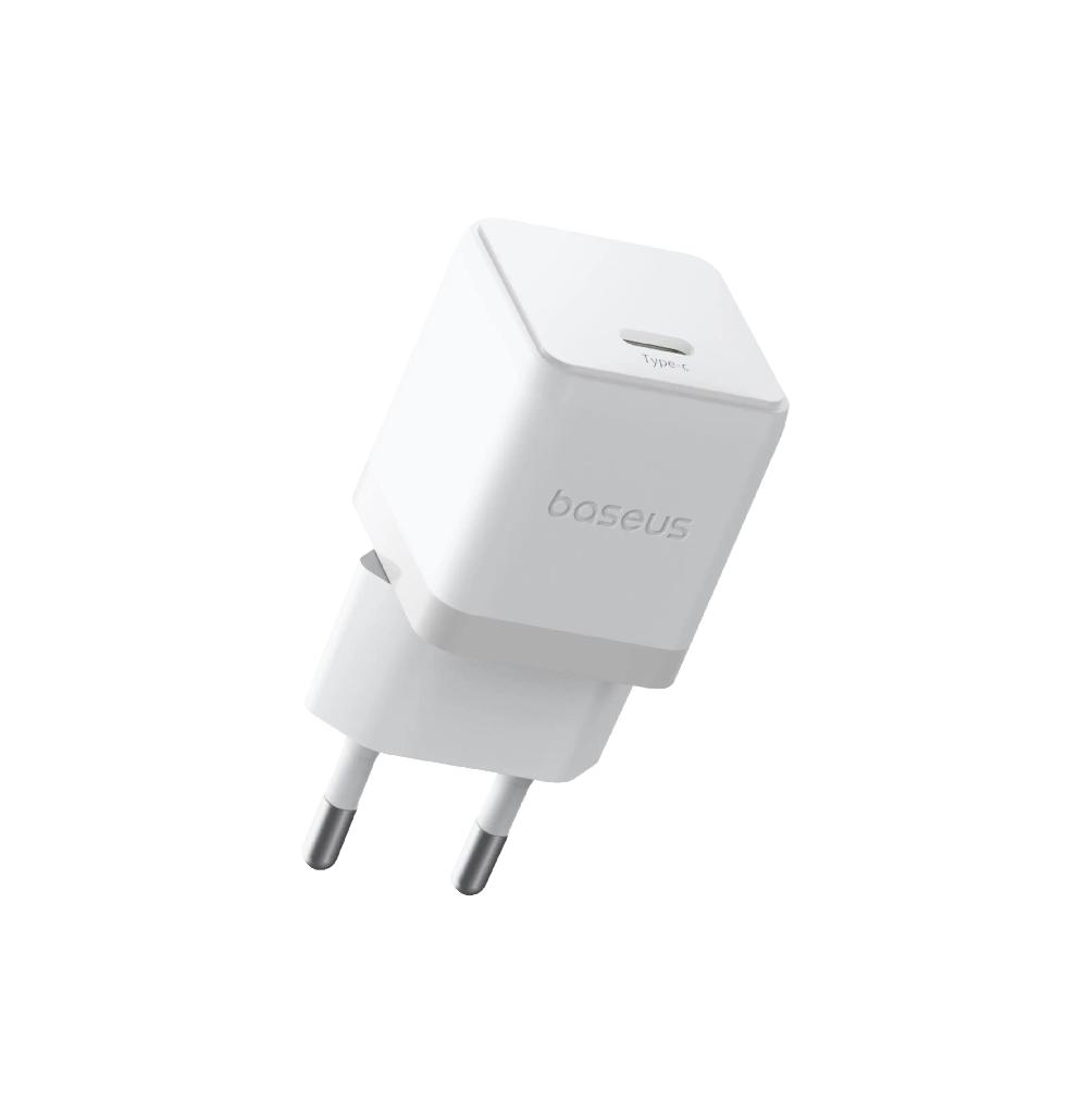 Incarcator retea 1xType-C, 30W, PD Fast Charge, alb, Palm Baseus