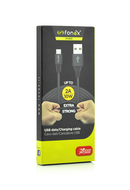 Cablu de date textil USB la Lightning 1m FONEX 