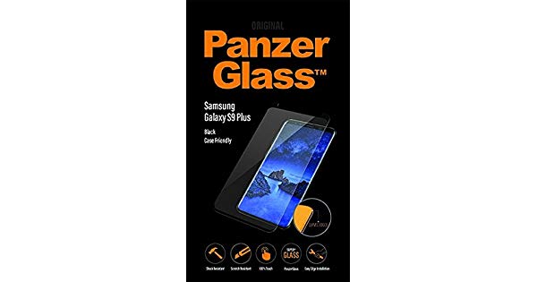 Folie sticla antisoc pentru Samsung Galaxy S9 Plus, negru, fata - PanzerGlass